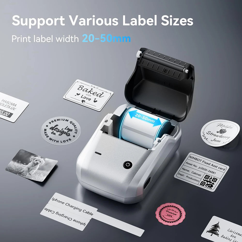 🏷️📱 NIIMBOT B1 Portable Thermal Label Printer – 2 Inch Bluetooth Sticker Maker