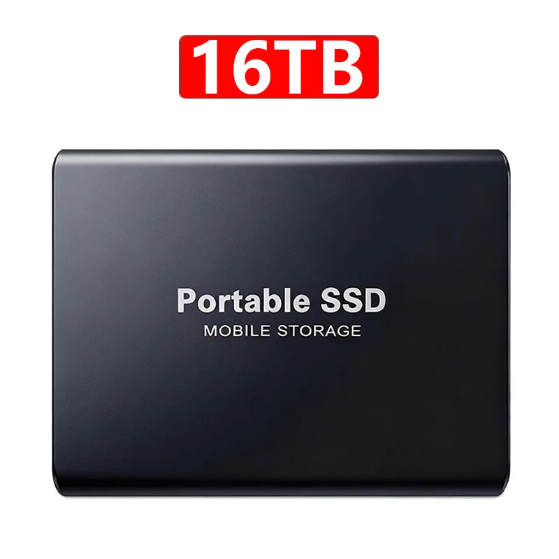 🚀 Portable SSD 1TB–16TB External Hard Drive – USB 3.1 Type-C High-Speed Solid State Drive for Phone, Laptop & Mac 💾⚡