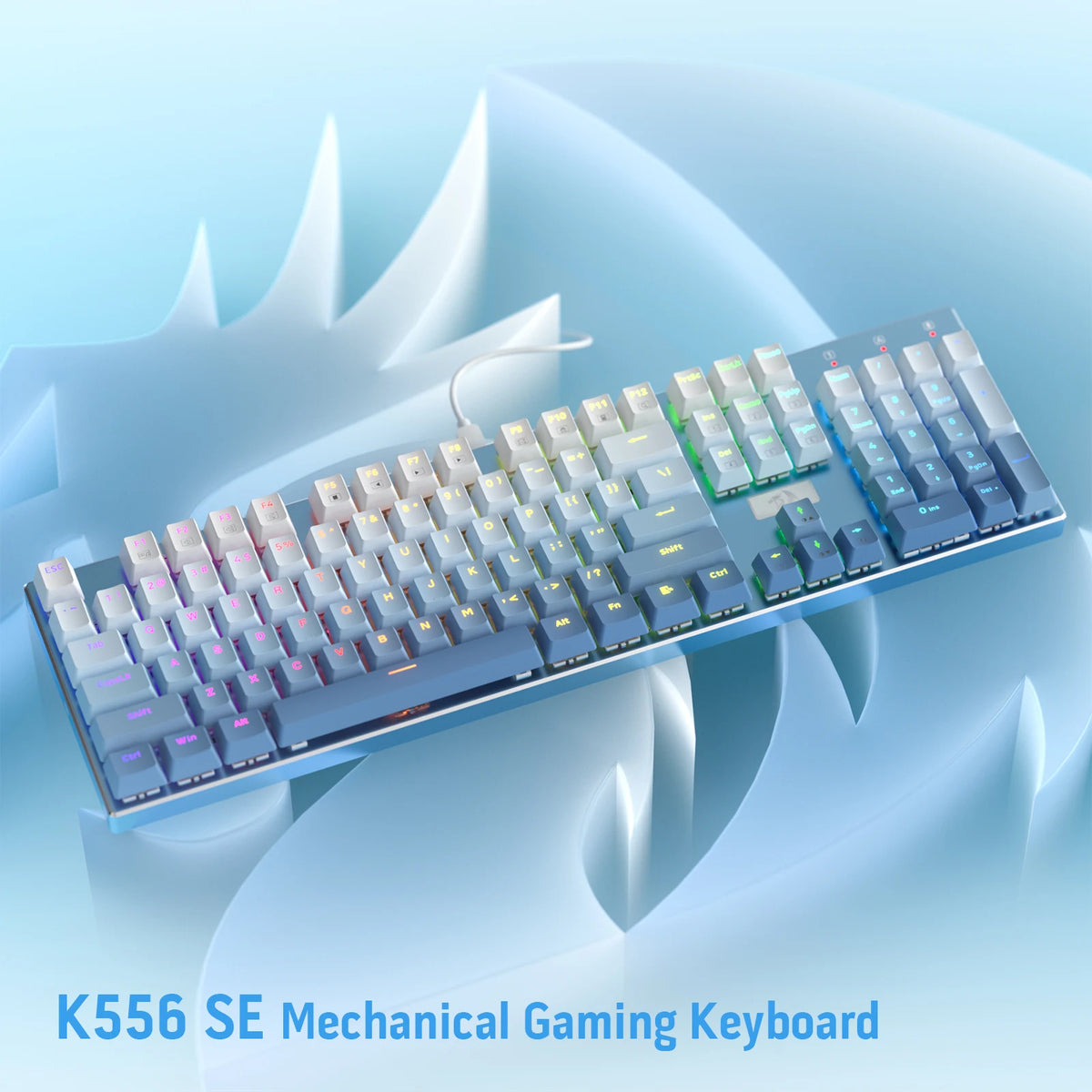 🔥⌨️ Redragon K556 SE RGB Wired Mechanical Gaming Keyboard – 104 Keys