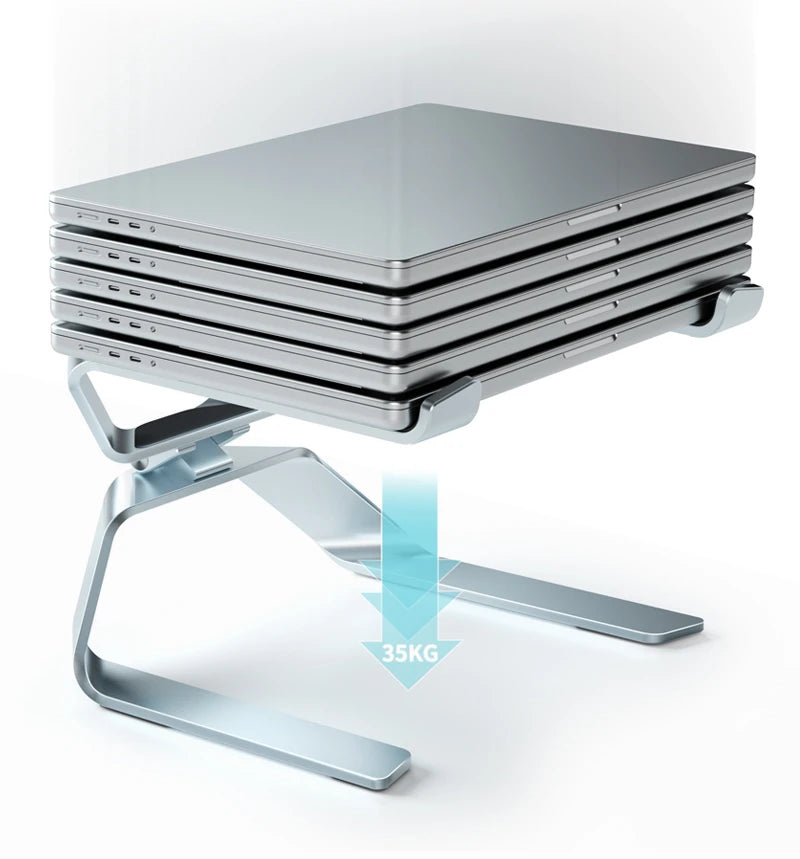 💻⬆️ P68 / P69 Aluminum Alloy Laptop Stand – Double Vertical Cooling Design