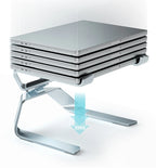 💻⬆️ P68 / P69 Aluminum Alloy Laptop Stand – Double Vertical Cooling Design