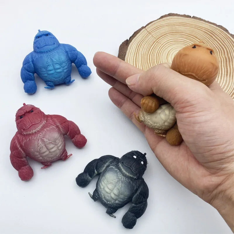 Funny Orangutan Squishy Toy – Mini Kawaii Animal Fidget Stress Relief Toy