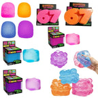 NeeDoh Cube Sensory Toy – 4PCS Squeeze Fidget Set