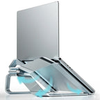 💻⬆️ P68 / P69 Aluminum Alloy Laptop Stand – Double Vertical Cooling Design