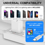 20W USB-C Fast Charger with 6FT Cable – For iPhone & iPad
