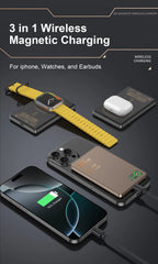 Magnetic Wireless Power Bank 5000/10000mAh | Fast Charging External Battery for iPhone 12‑17 Pro, Apple Watch & AirPods 🔋