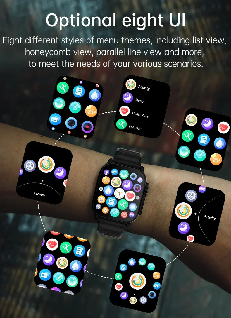 Original T900 Ultra 2 Smart Watch 1.93" (49mm) Bluetooth Call NFC Wireless Charging | Heart Rate & SpO2 Fitness Tracker for Android & iOS