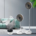 🌬️🌀 Portable Oscillating Standing Fan – Rechargeable with Remote