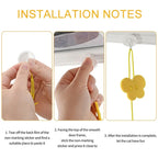 Interactive Hanging Cat Toy with Feather – Stretchable Elastic Rope Teaser