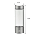 1pc 15.2 Fl. Ounces (450mL) Portable Hydrogen Water Generator 3 Minutes Mode High Concentration Hydrogen Water Generator