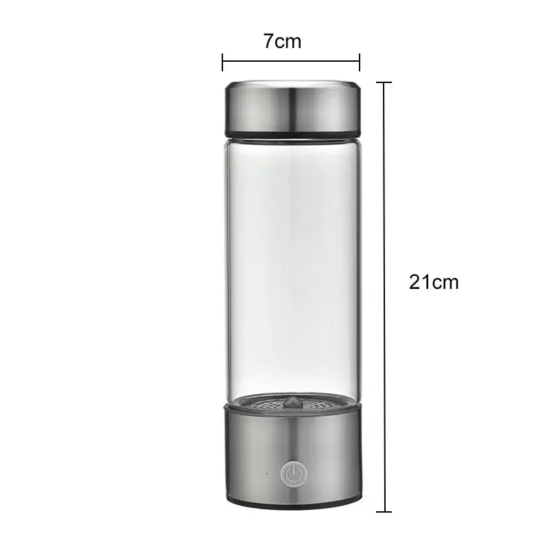 1pc 15.2 Fl. Ounces (450mL) Portable Hydrogen Water Generator 3 Minutes Mode High Concentration Hydrogen Water Generator
