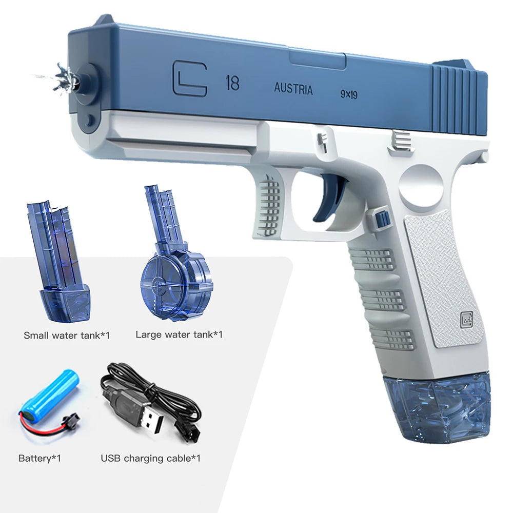 💦⚡ M416 Electric Water Gun – Full Automatic Water Pistol for Summer Beach & Outdoor Fun | Kids, Teens & Adults