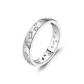 💍✨ MODIAN Geometric CZ Eternity Band – 925 Sterling Silver