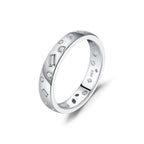 💍✨ MODIAN Geometric CZ Eternity Band – 925 Sterling Silver
