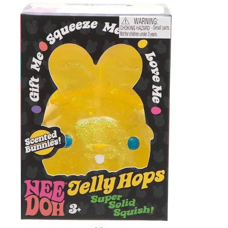 NeeDoh Jelly Hops Bunny Squishy – TPR Sensory Squeeze Toy