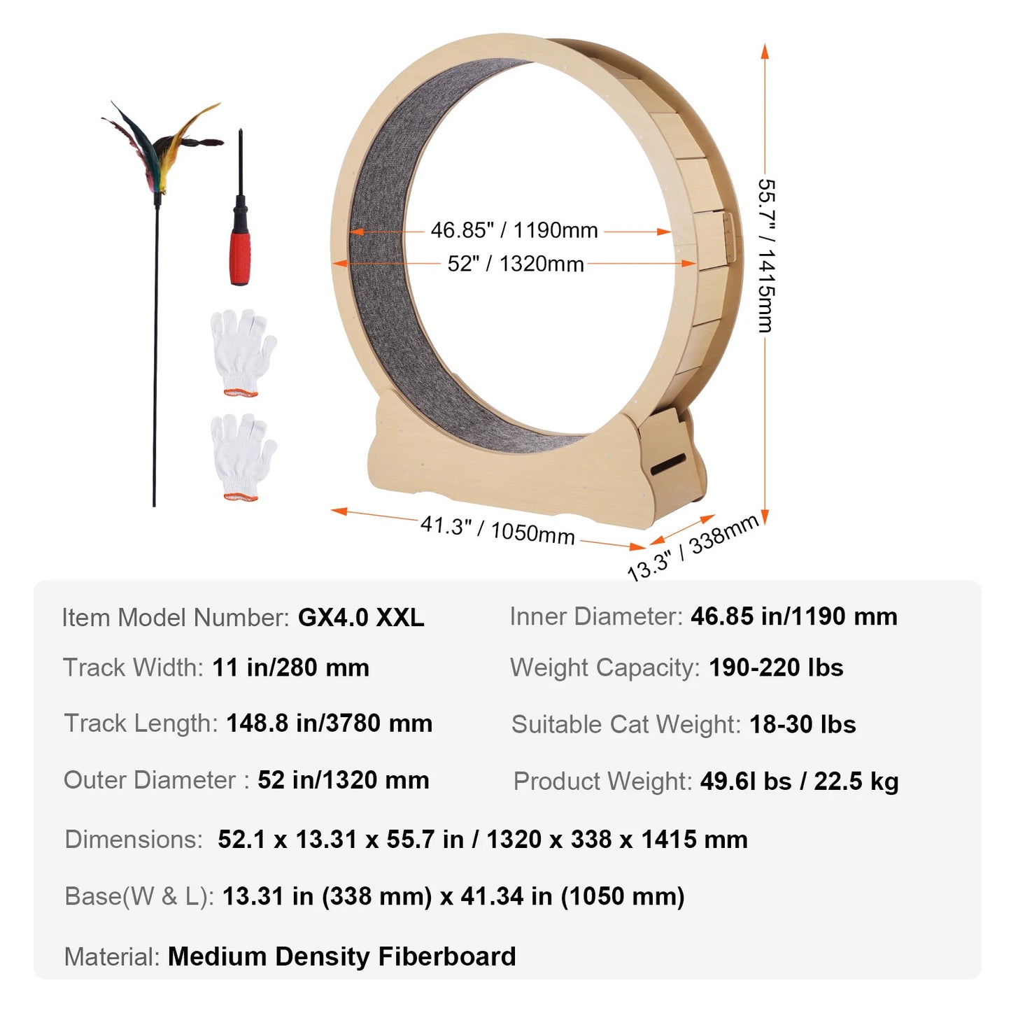 🐱🏃‍♀️ SucceBuy Wooden Cat Exercise Wheel – Large Indoor Treadmill 🔎 SEO Title