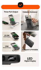 Toocki 10000mAh Magnetic Wireless Power Bank – 15W / 22.5W PD Fast Charge