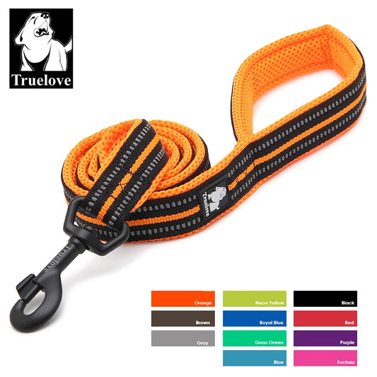 🐾🌈 Truelove Reflective Pet Leash – Soft Padded Nylon