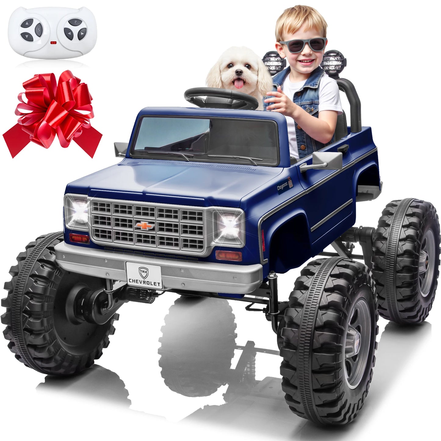 🚙 Licensed Chevrolet Cheyenne 24V Kids Ride-On Truck – 2x200W Motors, Parent Remote Control, 2-Seater Electric Car for Kids (Ages 3-8)