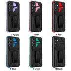 Rugged Armor Case with Belt Clip Holster & Kickstand for Samsung Galaxy