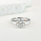 💎✨ NeeTim 0.5–5CT Moissanite Engagement Ring 🤍 | White Gold Plated 925 Sterling Silver Lab Diamond Wedding Band for Women 💍