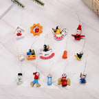 Wooden Christmas Tree Ornaments – Small Festive Pendant Décor