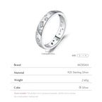 💍✨ MODIAN Geometric CZ Eternity Band – 925 Sterling Silver