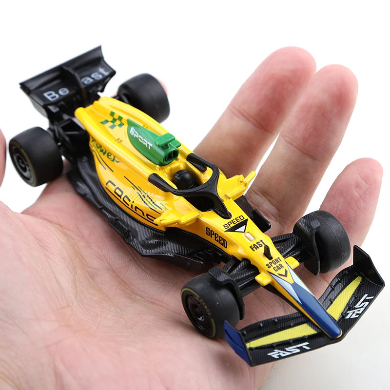 (Bagged) 1.43 Alloy Model Racing Car Toy, Exquisite Formula Alloy Pullback Racing Car, Children's Toy, Best Birthday Gift.