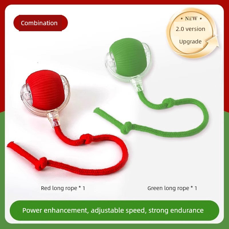 🐾 Cat Intelligent Dodgeball 🎾 Automatic Funny Cat Ball 🐱 Electric Interactive Toy ⚡ Bite & Fall Resistant 💪 Type‑C Charging 🔋