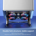 🌈❄️ Laptop Cooling Pad 2/4 Fans – RGB Foldable Stand (11–17.3”)