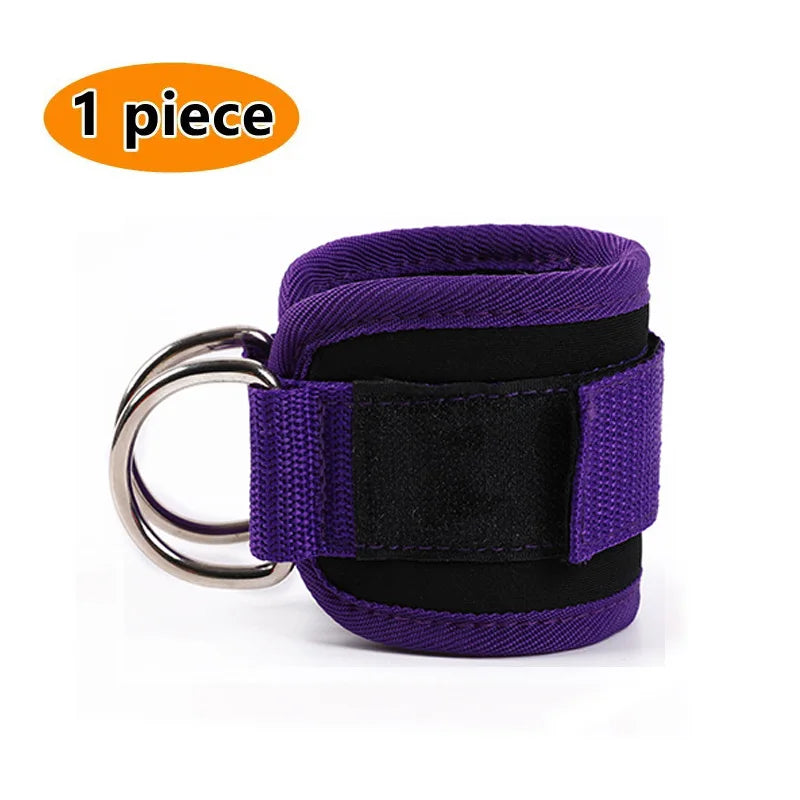 Double D-Ring Cable Ankle Straps – Gym Ankle Cuffs for Glutes, Legs & Strength Training🍑🏋️‍♀️