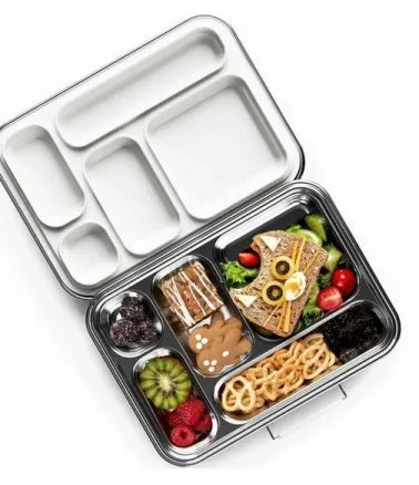 🥪✨ Stainless Steel Leakproof Bento Lunch Box | Food-Safe Compact Lunch Container 🍱 | Sandwich Friendly Lunch Box for Kids & Adults