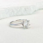 💎✨ NeeTim 0.5–5CT Moissanite Engagement Ring 🤍 | White Gold Plated 925 Sterling Silver Lab Diamond Wedding Band for Women 💍