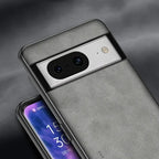 Sheepskin Leather Silicone Bumper Case for Google Pixel Series