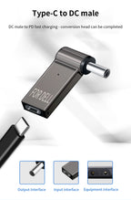 TISHRIC Laptop Power Charger Supply Connector Adapter PD 100W 5A  USB Type-C Female to DC Male For HP/Lenovo/DELL