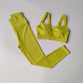 Seamless Yoga Set for Women, Workout Sportswear, Gym Clothing, Fitness Push Up Bra Set, High Waist Leggings, 2Pcs Sports Suits
