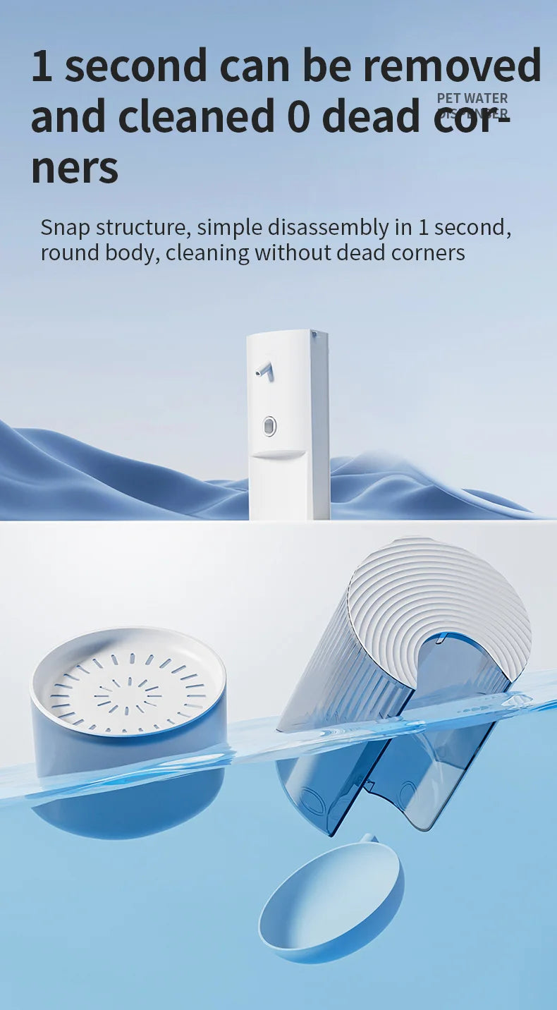 💧🐾 Smart Wireless Automatic Pet Water Dispenser – Rechargeable Fountain