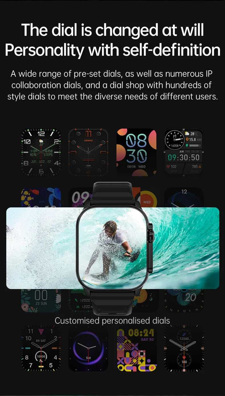 Original T900 Ultra 2 Smart Watch 1.93" (49mm) Bluetooth Call NFC Wireless Charging | Heart Rate & SpO2 Fitness Tracker for Android & iOS