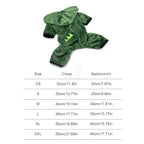 Halloween Dinosaur Dog Costume – Warm Fleece Hoodie for Small Pets