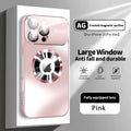 Titanium Metallic Matte MagSafe Case with Glass Camera Protection for iPhone