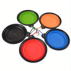 🐾🥣 Portable Folding Silicone Dog Travel Bowl – Food & Water
