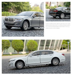 1:24 Miniature M4 / 760Li Alloy Diecast Toy Car with Sound, Light, Open Doors & Pull Back Action