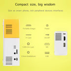 📽️✨ Mini LED Projector Portable Video Projector 🎬 | Supports 720P & 1080P 💎 | Built-in Speaker 🔊 & Remote Control 🎮 | HD / AV / USB / 3.5mm Audio 📱💻