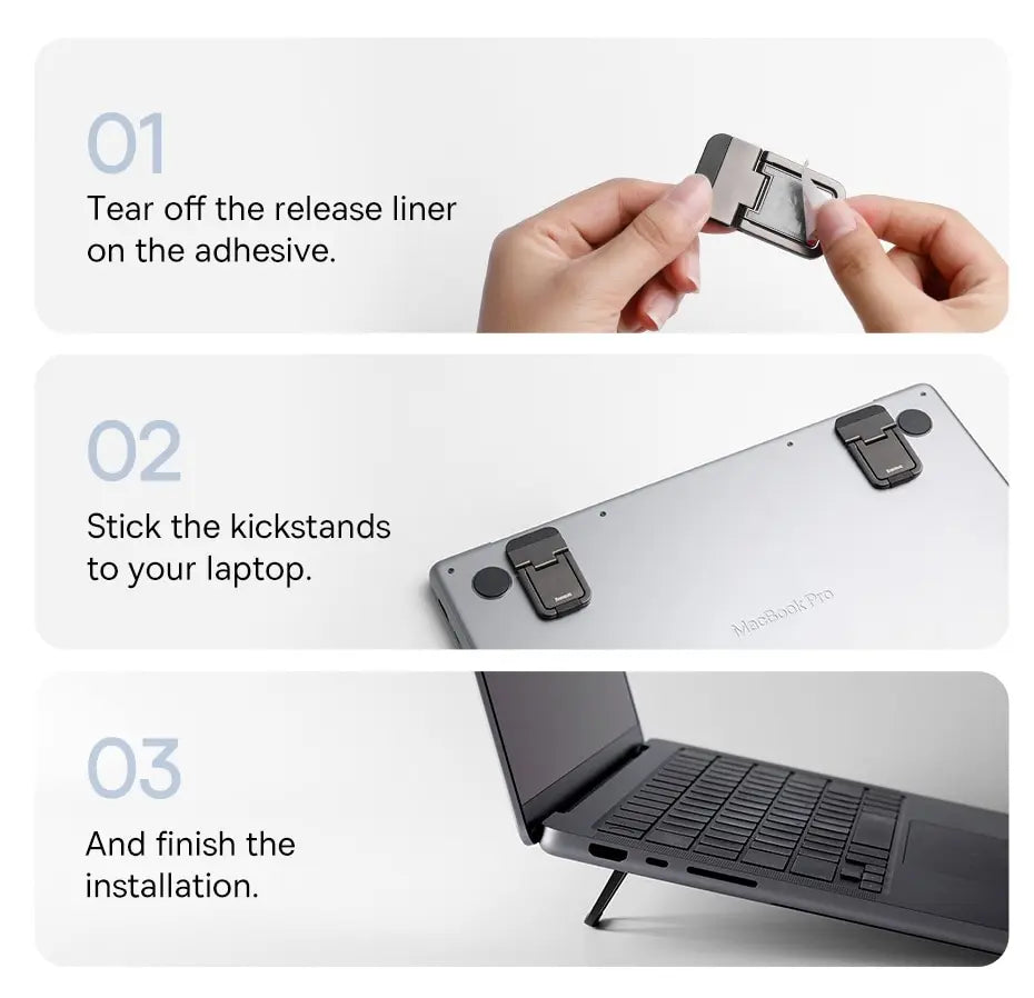💻📐 Baseus Foldable Laptop Stand – Adjustable Portable Cooling Riser