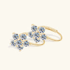 ✨💎 Moissanite Diamond Hoop Earrings 🤍 | White Gold Vermeil S925 Sterling Silver Hoops for Women & Girls 💖 | Sparkly Gorgeous Jewelry