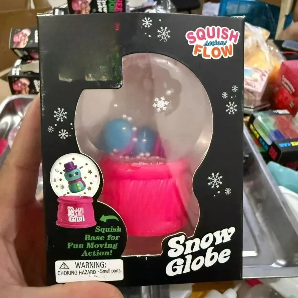 Snow Globe Fidget Squeeze Toy – Sensory Stress Relief Fidget