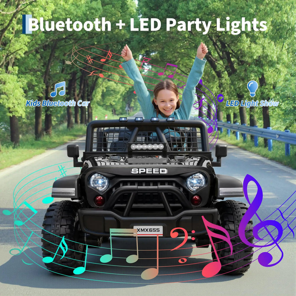 🚙 24V Kids Electric Off-Road Ride-On Car – 2-Seater 4WD Ride On Truck with Parent Remote Control for Boys & Girls Ages 3-8