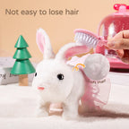 🐰🎶 Walking Rabbit Plush Toy – Interactive Moving & Sound Bunny That Dances | Educational Crawling Toy for Kids 3+