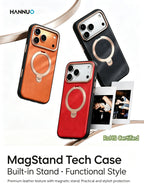 Leather iPhone Case – MagSafe Magnetic Shockproof Cover