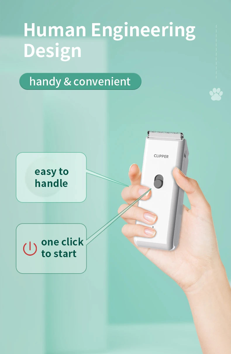 Mute Electric Pet Grooming Clippers for Kittens & Puppies